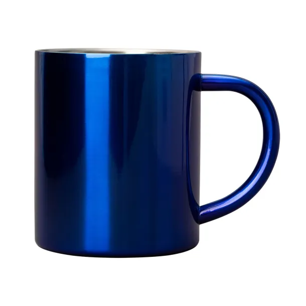 STALWART 240 ml stainless steel mug Blue