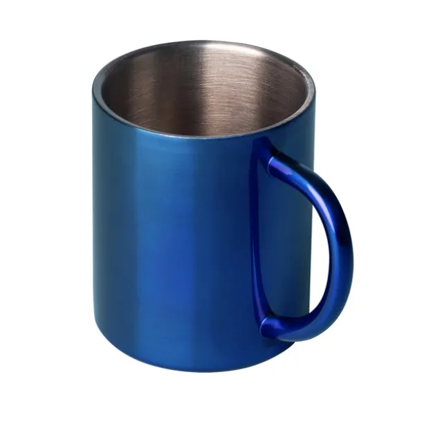 STALWART 240 ml stainless steel mug Blue