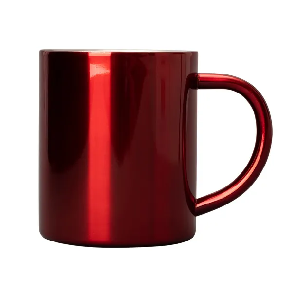 STALWART 240 ml stainless steel mug Red