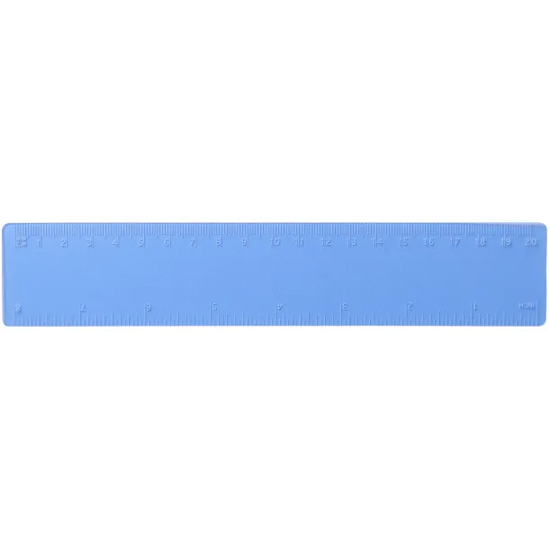 Rothko 20 cm plastic ruler Frosted blue