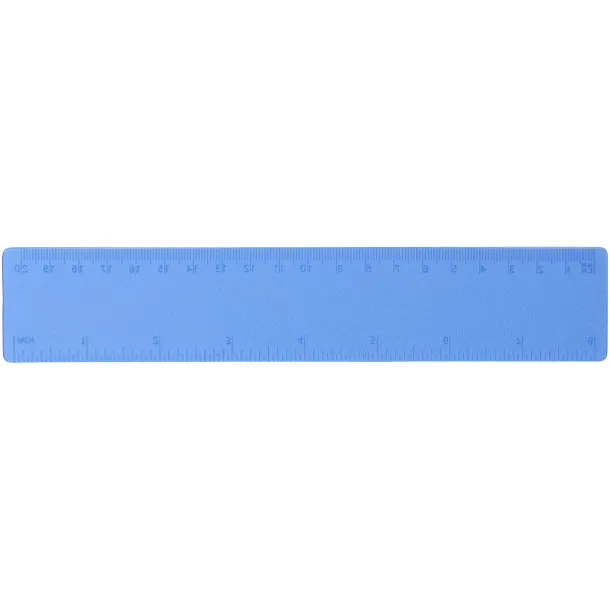 Rothko 20 cm plastic ruler Frosted blue