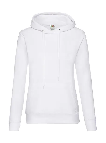  Klasični ženski hoodie - Fruit of the Loom Bijela