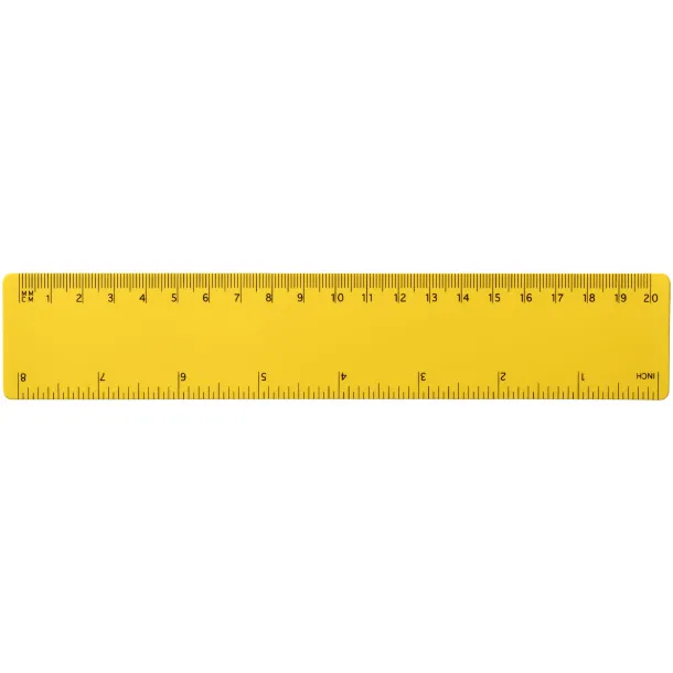 Rothko 20 cm plastic ruler - Unbranded Yellow