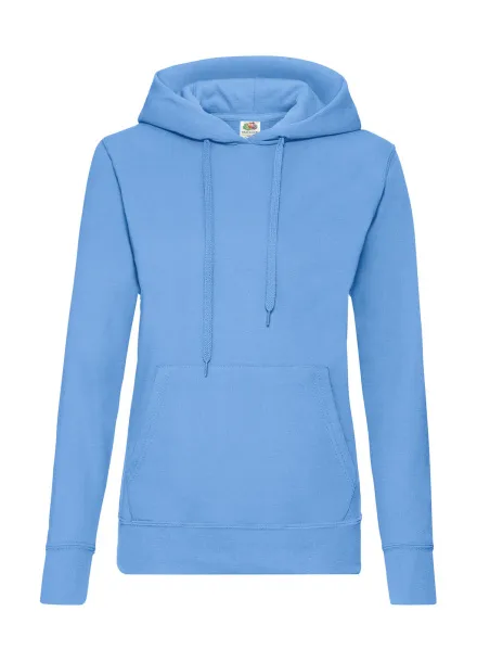  Klasični ženski hoodie, 280 g/m² - Fruit of the Loom Nebeski plava
