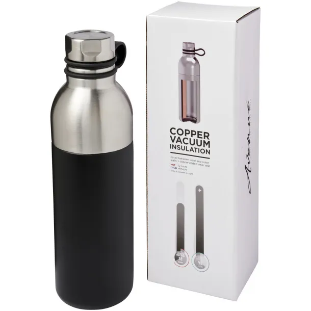 Koln 590 ml copper vacuum insulated sport bottle - Unbranded Solid black