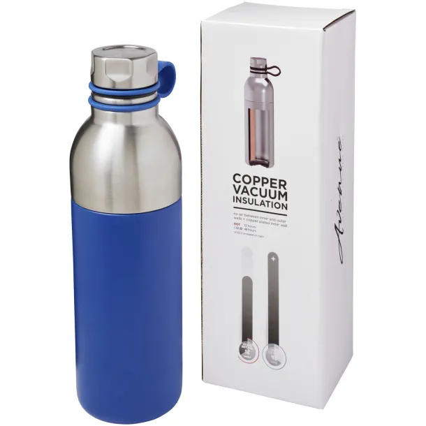 Koln 590 ml copper vacuum insulated sport bottle - Unbranded Blue