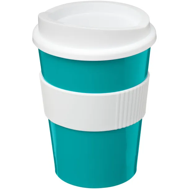 Americano® medio 300 ml tumbler with grip Aqua blue White