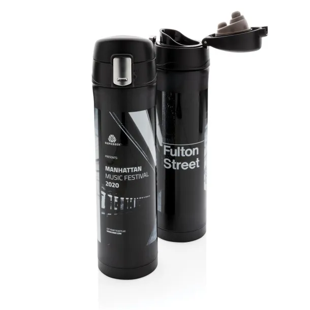  RCS Re-steel easy lock vacuum flask - XD Collection Black 