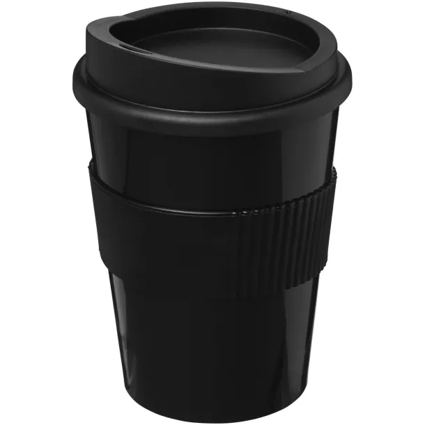 Americano® medio 300 ml tumbler with grip - Unbranded Solid black