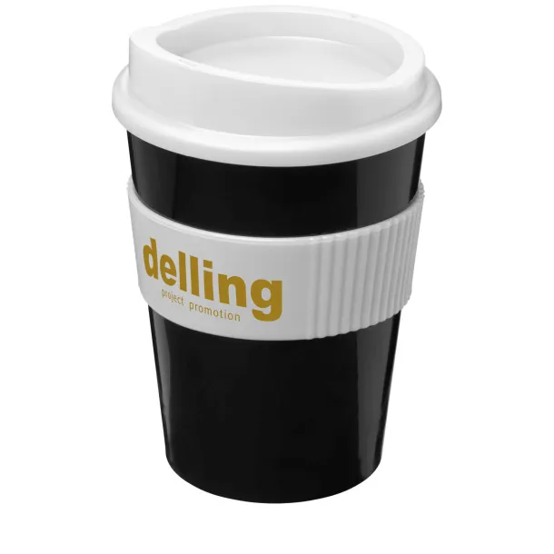 Americano® medio 300 ml tumbler with grip Solid black White