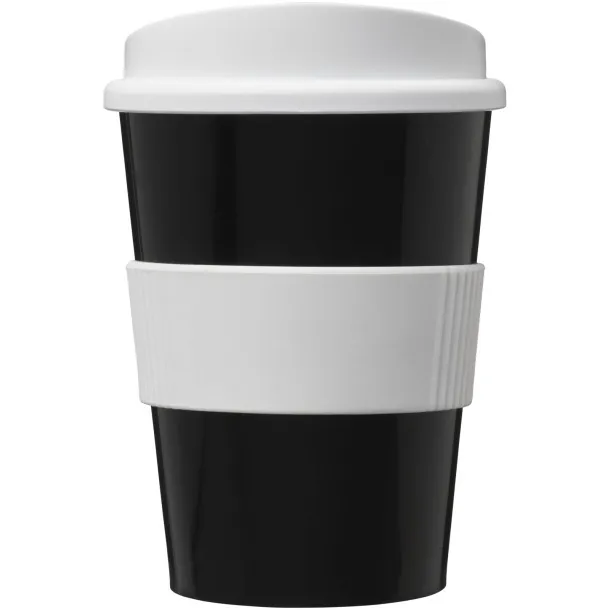 Americano® medio 300 ml tumbler with grip - Unbranded Solid black White