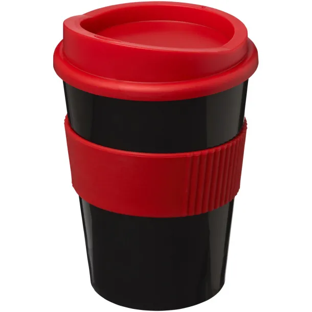 Americano® medio 300 ml tumbler with grip - Unbranded Solid black Red