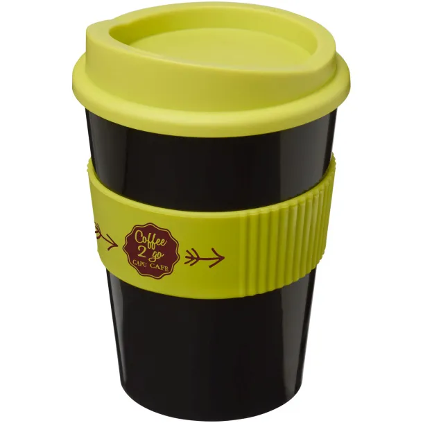 Americano® medio 300 ml tumbler with grip - Unbranded Solid black Lime