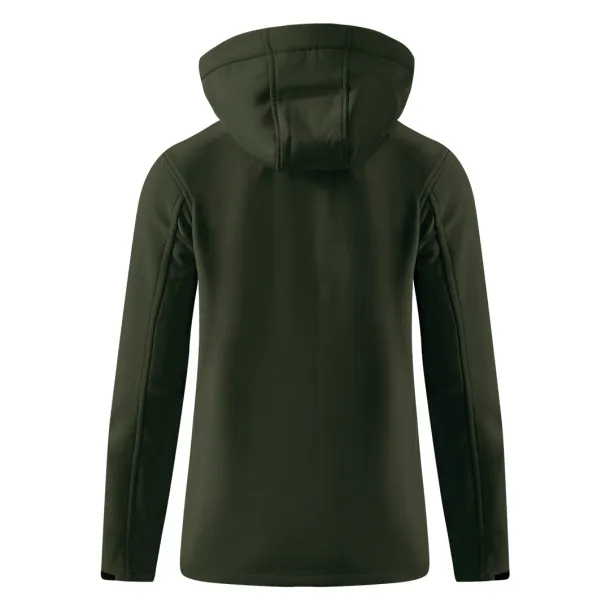 PROTECT WOMEN softshell hooded jacket for women - EXPLODE Olive green