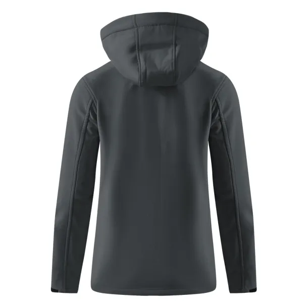 PROTECT WOMEN softshell hooded jacket for women - EXPLODE Dark gray