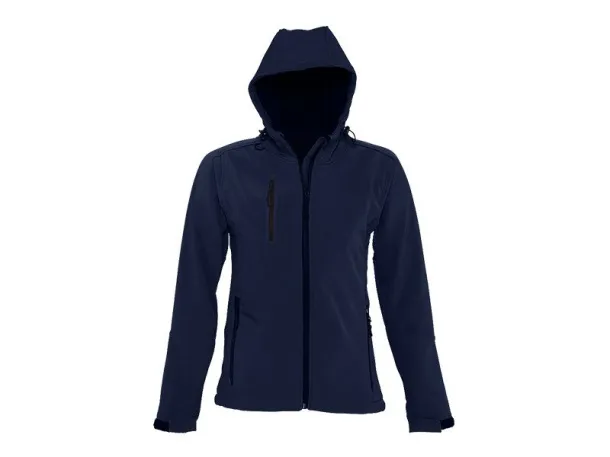 PROTECT WOMEN softshell hooded jacket for women - EXPLODE Blue