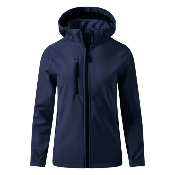 PROTECT WOMEN softshell hooded jacket for women - EXPLODE Blue