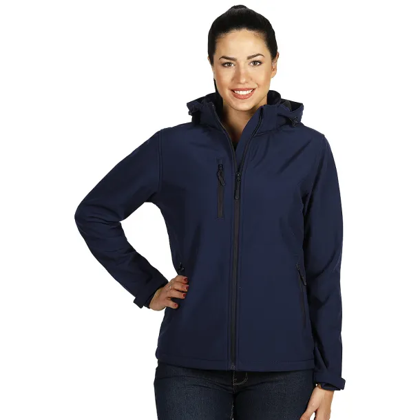 PROTECT WOMEN softshell hooded jacket for women - EXPLODE Blue