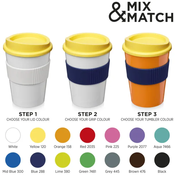 Americano® medio 300 ml tumbler with grip Solid black Lime