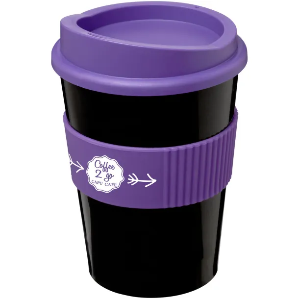 Americano® medio 300 ml tumbler with grip - Unbranded Solid black Purple