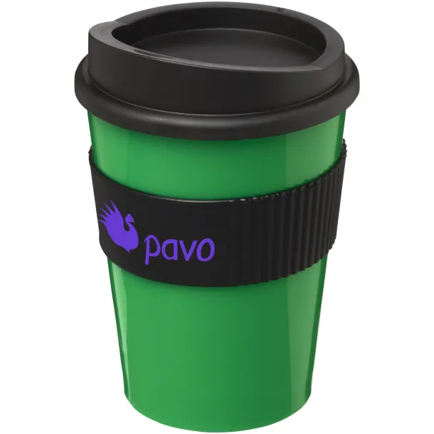 Americano® medio 300 ml tumbler with grip Green Solid black