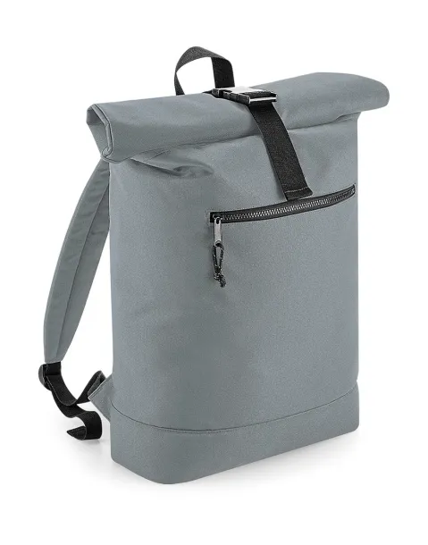  Recycled Roll-Top Backpack - Bagbase Pure Grey