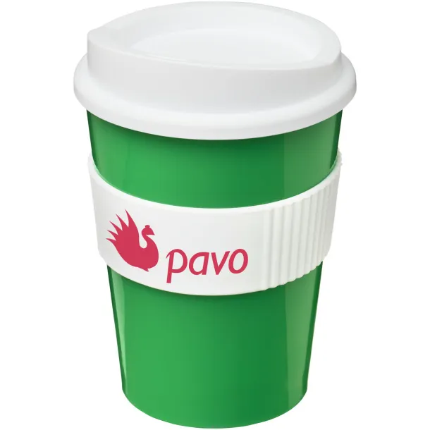 Americano® medio 300 ml tumbler with grip - Unbranded Green White