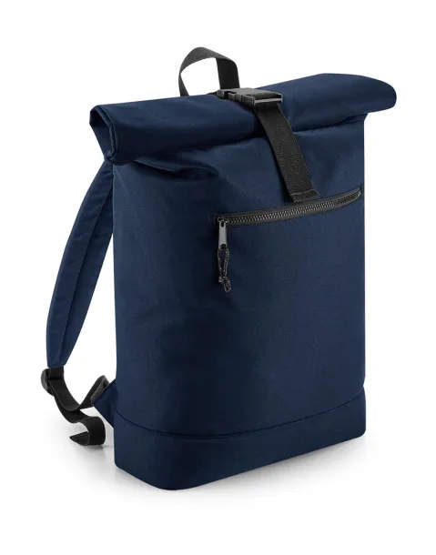  Roll-top ruksak od recikliranog poliestera, 15.6'' - Bagbase Mornarsko plava
