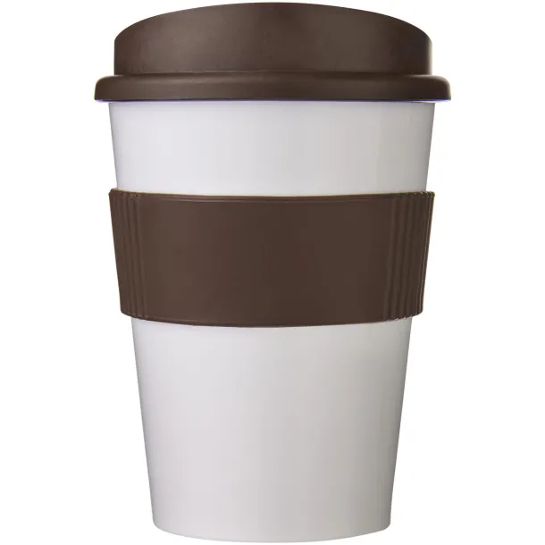 Americano® medio 300 ml tumbler with grip - Unbranded White Brown