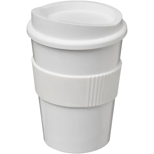 Americano® medio 300 ml tumbler with grip - Unbranded White