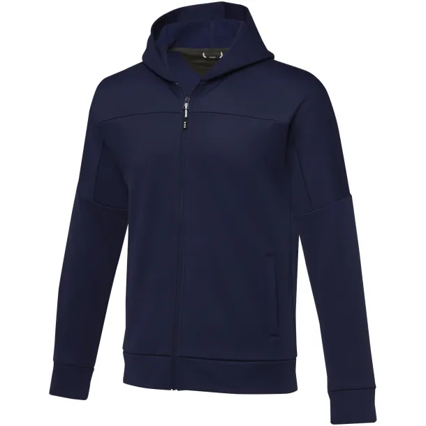 Nubia men's performance full zip knit jacket - Elevate Life Navy Blue