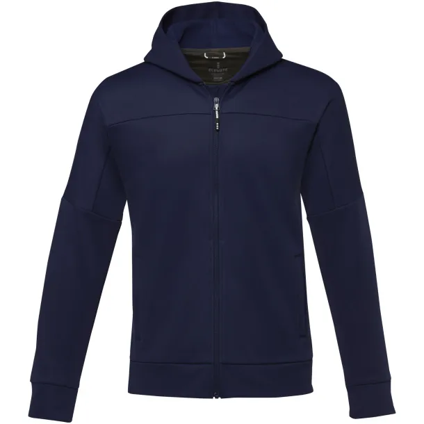 Nubia men's performance full zip knit jacket - Elevate Life Navy Blue