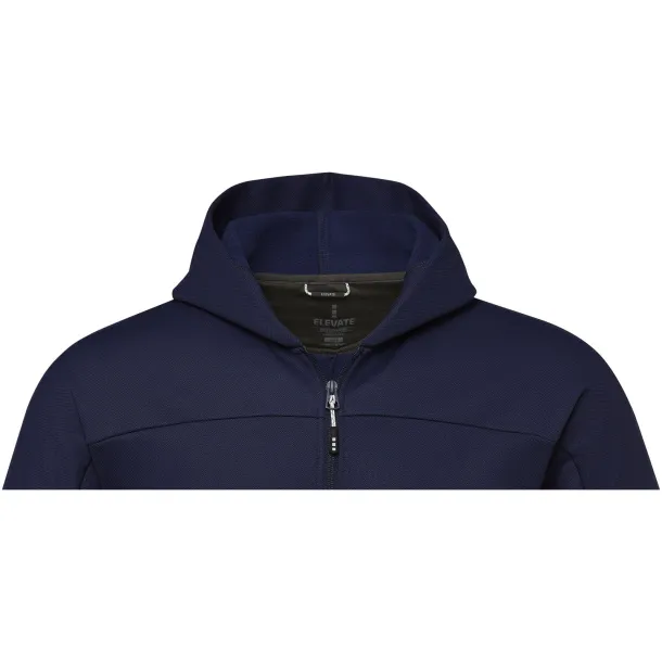 Nubia men's performance full zip knit jacket - Elevate Life Navy Blue