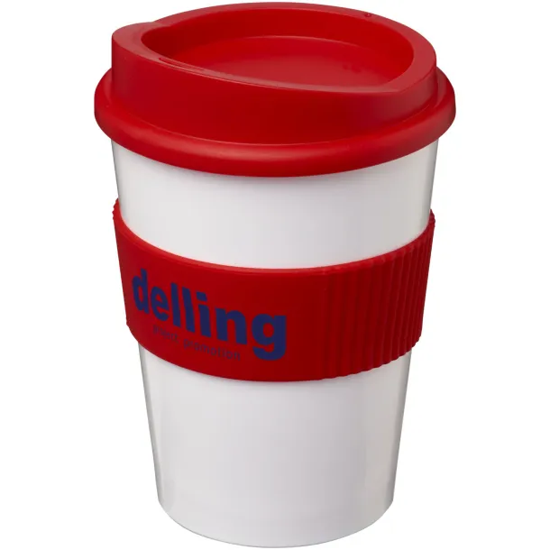 Americano® medio 300 ml tumbler with grip White Red