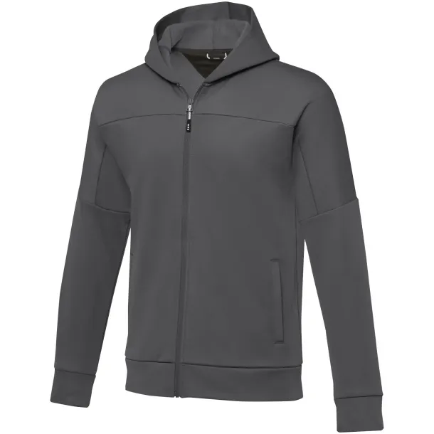 Nubia men's performance full zip knit jacket - Elevate Life Storm grey