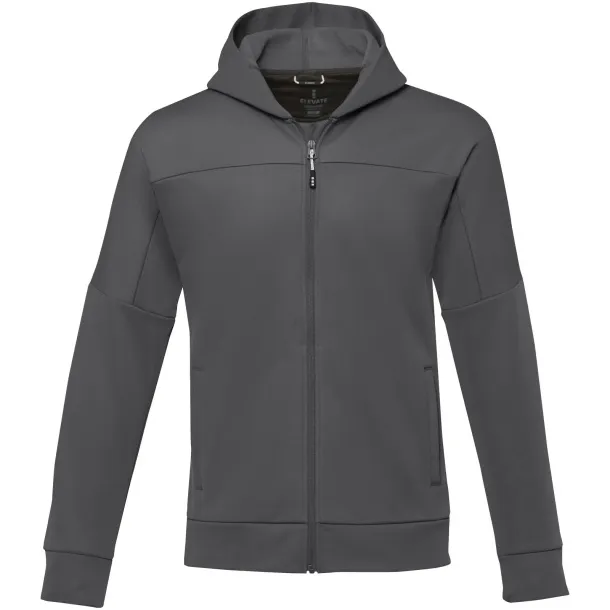 Nubia men's performance full zip knit jacket - Elevate Life Storm grey