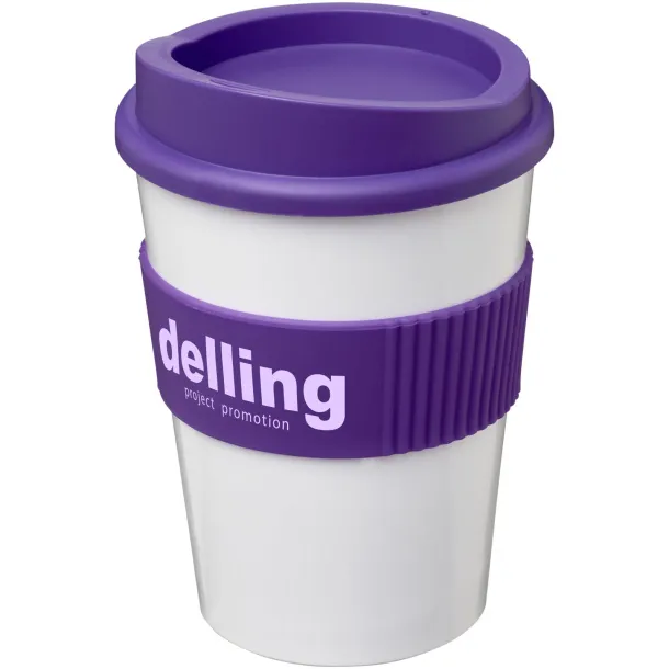 Americano® medio 300 ml tumbler with grip White Purple