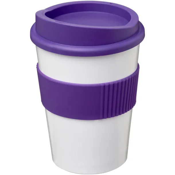 Americano® medio 300 ml tumbler with grip - Unbranded White Purple