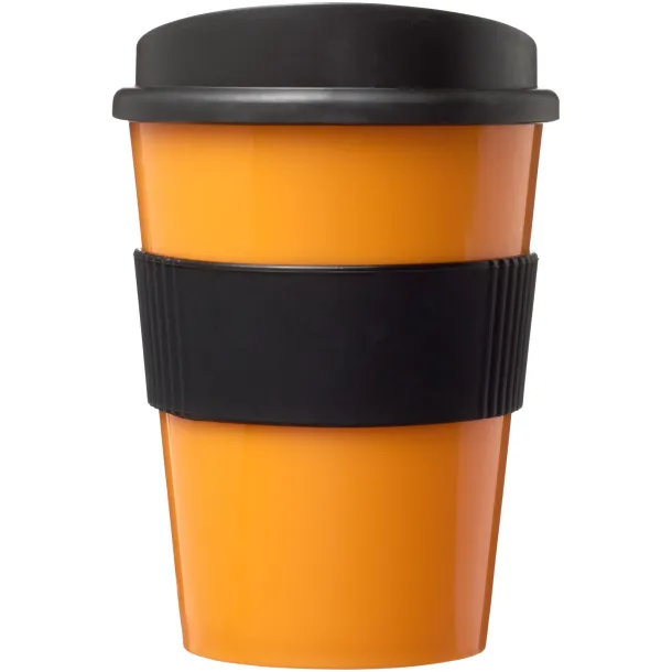 Americano® medio 300 ml tumbler with grip - Unbranded Orange Solid black