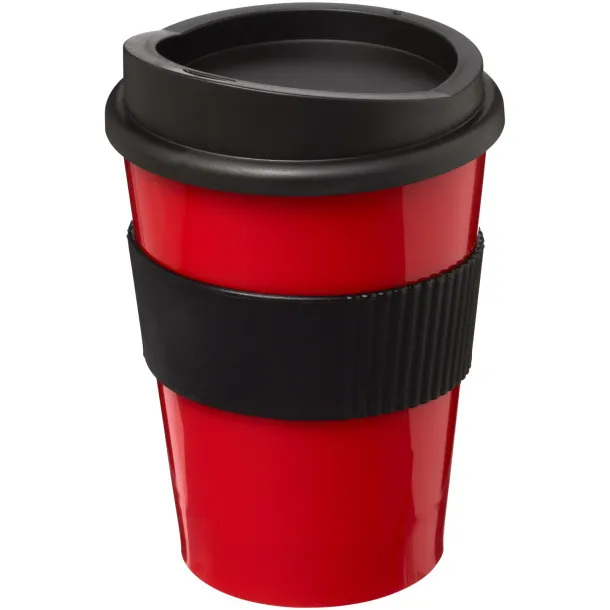 Americano® medio 300 ml tumbler with grip - Unbranded Red Solid black