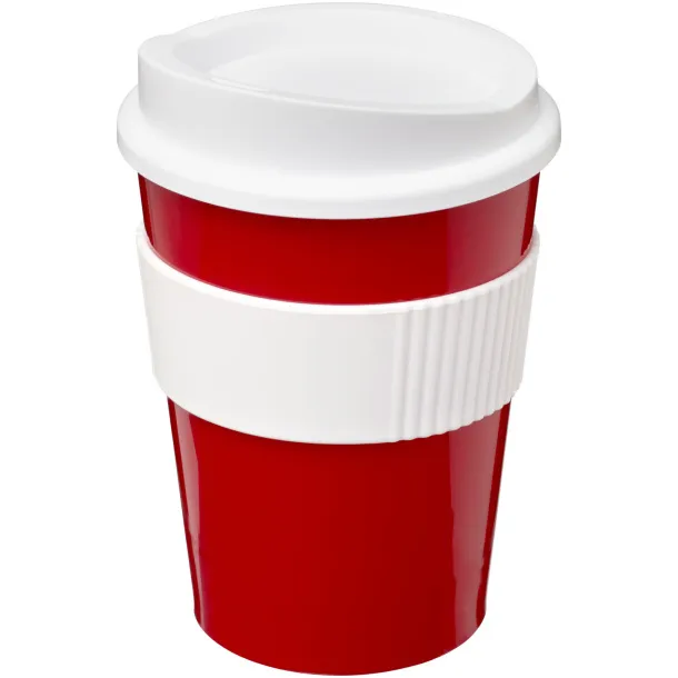 Americano® medio 300 ml tumbler with grip - Unbranded Red White