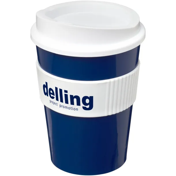 Americano® medio 300 ml tumbler with grip Blue White