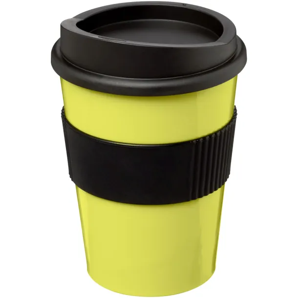 Americano® medio 300 ml tumbler with grip - Unbranded Lime Solid black