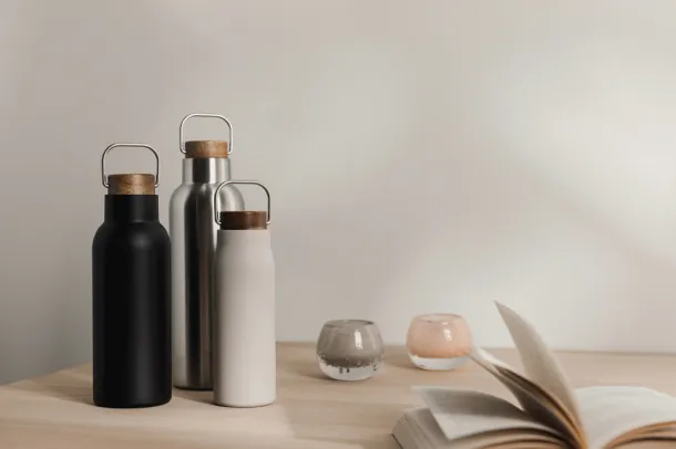  VINGA Ciro RCS recycled vacuum bottle 300 ML - Vinga beige