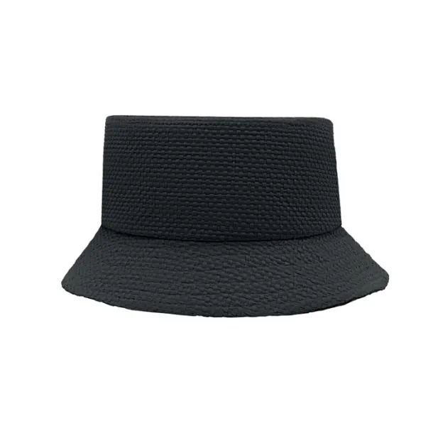 BILGOLA+ Paper straw bucket hat Black