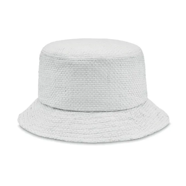 BILGOLA+ Paper straw bucket hat White