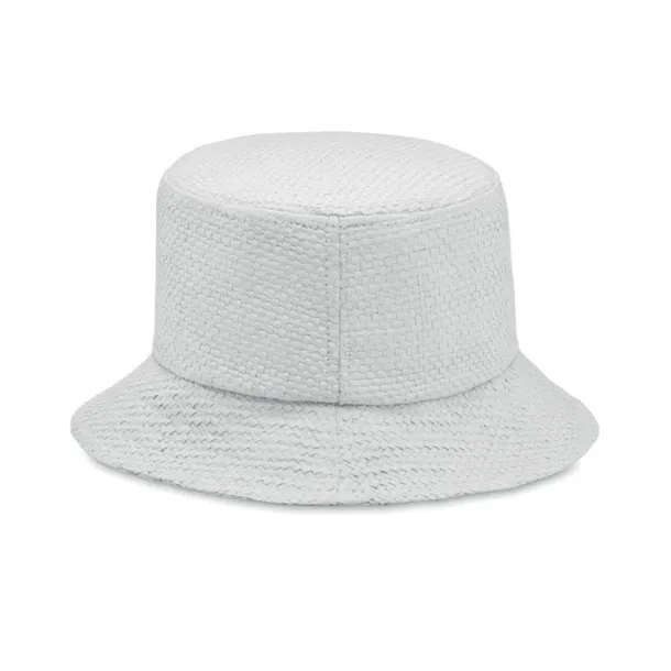 BILGOLA+ Paper straw bucket hat White