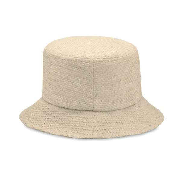 BILGOLA+ Paper straw bucket hat Beige