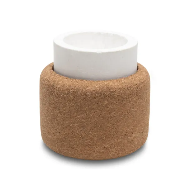 ECLAT two-sided candleholder Beige