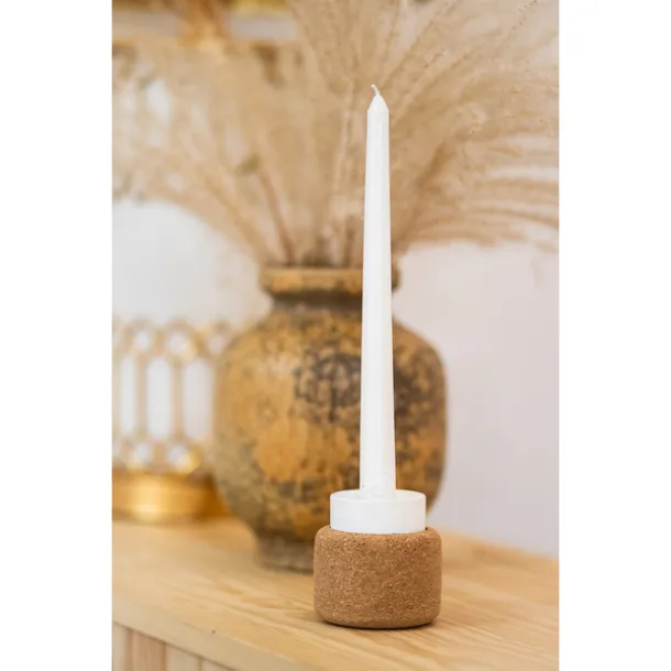 ECLAT two-sided candleholder Beige